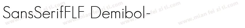 SansSerifFLF Demibol字体转换
